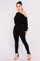 Pro Lounger Jumpsuit - Black