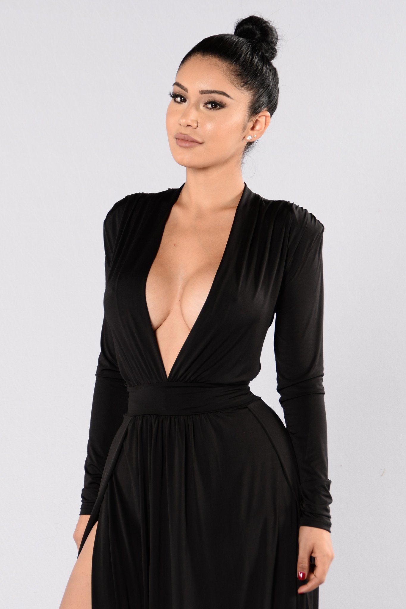 fashion nova spree dress Love Spree Maxi Dress - Black