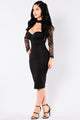 The Case of Lace Dress - Black