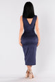 Nature Made Dress - Navy