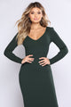 Kallan Knit Dress - Hunter Green
