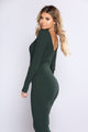 Kallan Knit Dress - Hunter Green
