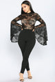 Fame Monster Lace Jumpsuit - Black