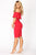 Lyla Off Shoulder Dress - Red