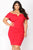 Lyla Off Shoulder Dress - Red