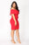 Lyla Off Shoulder Dress - Red