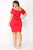 Lyla Off Shoulder Dress - Red