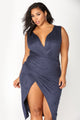 Nature Made Dress - Navy
