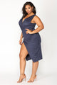 Nature Made Dress - Navy