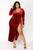 Love Sex Magic Velvet Dress - Wine