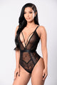 Manipulation Teddy Bodysuit - Black