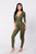 Looking For A Reaction Jumpsuit - Olive