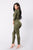 Looking For A Reaction Jumpsuit - Olive