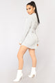 Well Suited Striped Shirt Dress - White