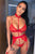 Shut It Down 3 Piece Garter Set - Red