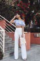 Victoria High Waisted Dress Pants - White